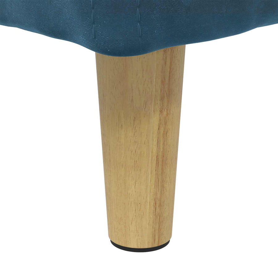 Opslagottoman met kussen Blauw 40 x 40 x 45 cm Fluweel
