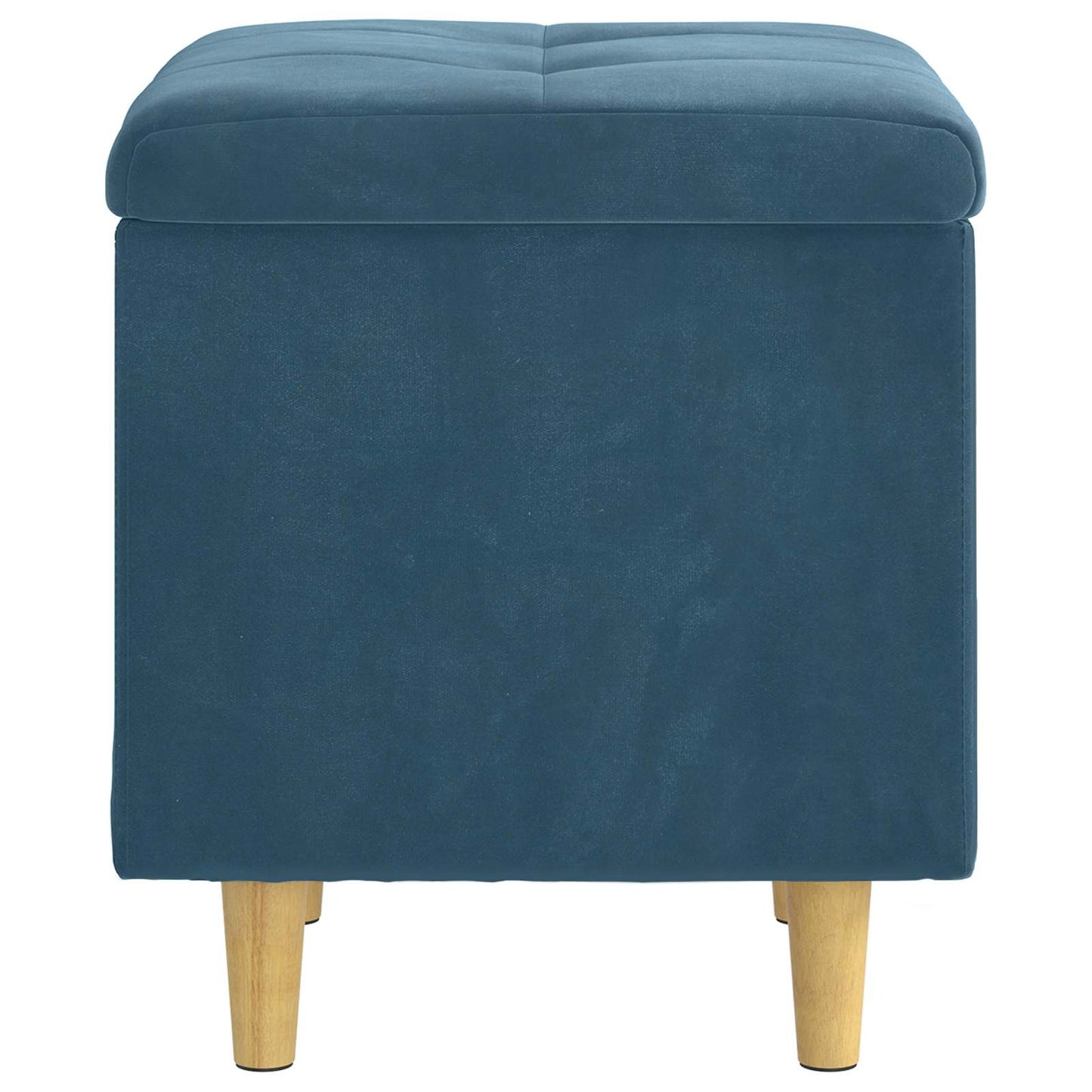 Opslagottoman met kussen Blauw 40 x 40 x 45 cm Fluweel