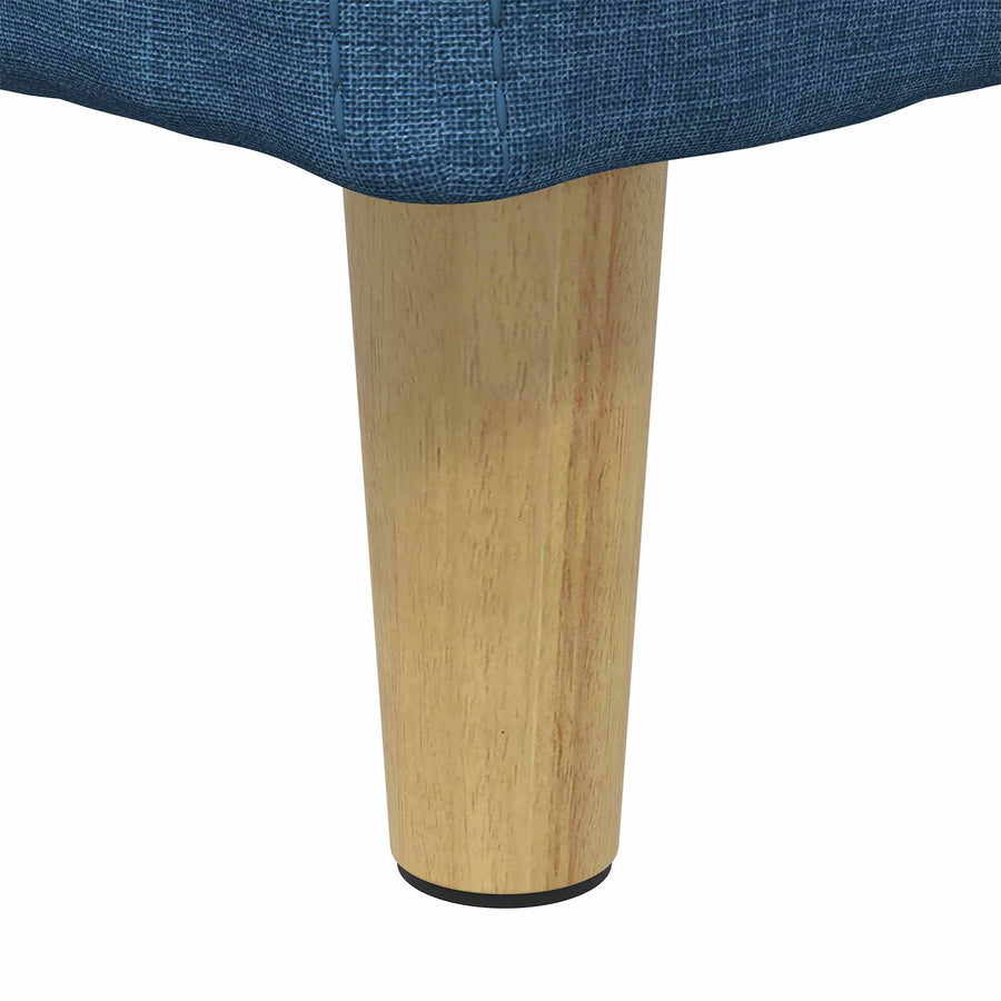 Opslagottoman met kussen Blauw 60 x 60 x 45 cm Stof