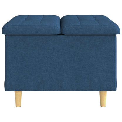 Opslagottoman met kussen Blauw 60 x 60 x 45 cm Stof