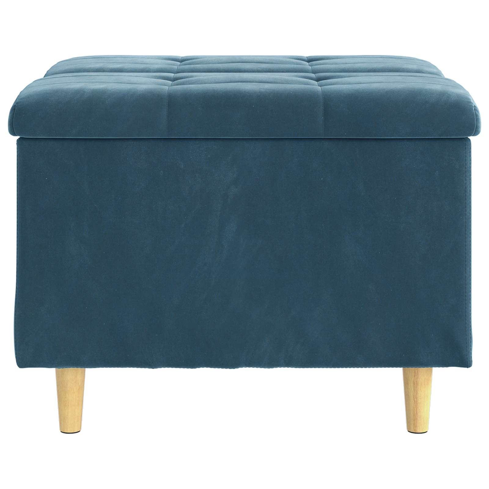 Opslagottoman met kussen Blauw 60 x 60 x 45 cm Fluweel