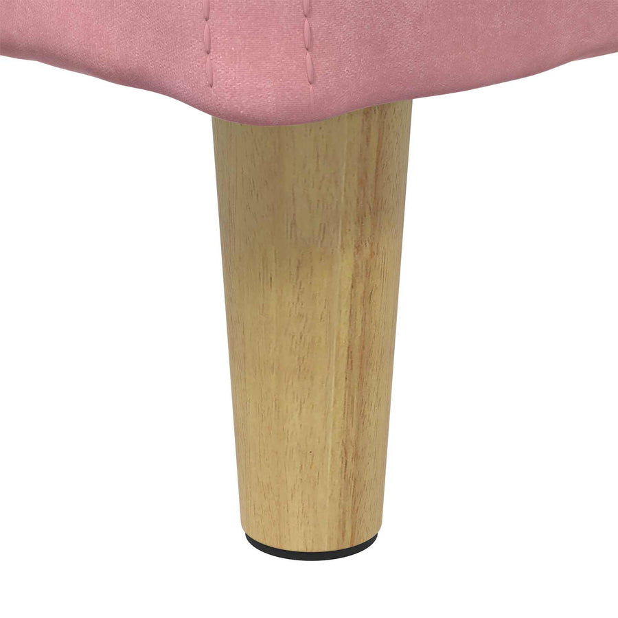 Opslagottoman met kussen Roze 60 x 60 x 45 cm Fluweel