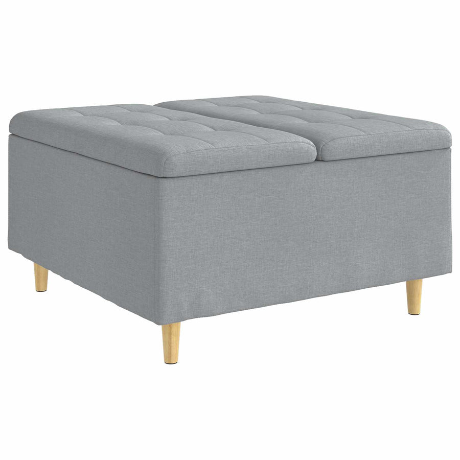 Knopkruk met kussen Lichtgrijs 80 x 80 x 45 cm Stof