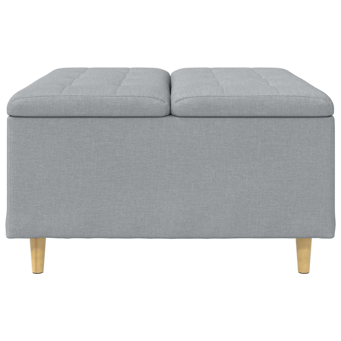 Knopkruk met kussen Lichtgrijs 80 x 80 x 45 cm Stof