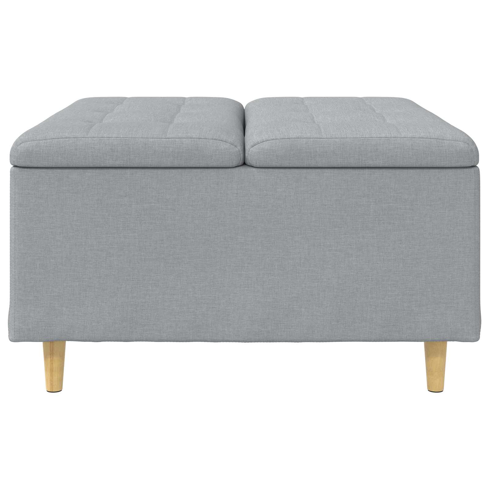 Knopkruk met kussen Lichtgrijs 80 x 80 x 45 cm Stof