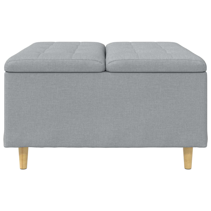 Knopkruk met kussen Lichtgrijs 80 x 80 x 45 cm Stof