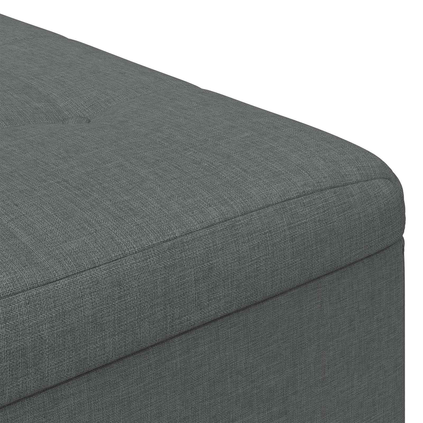 Knopkruk met kussen Donkergrijs 80 x 80 x 45 cm Stof