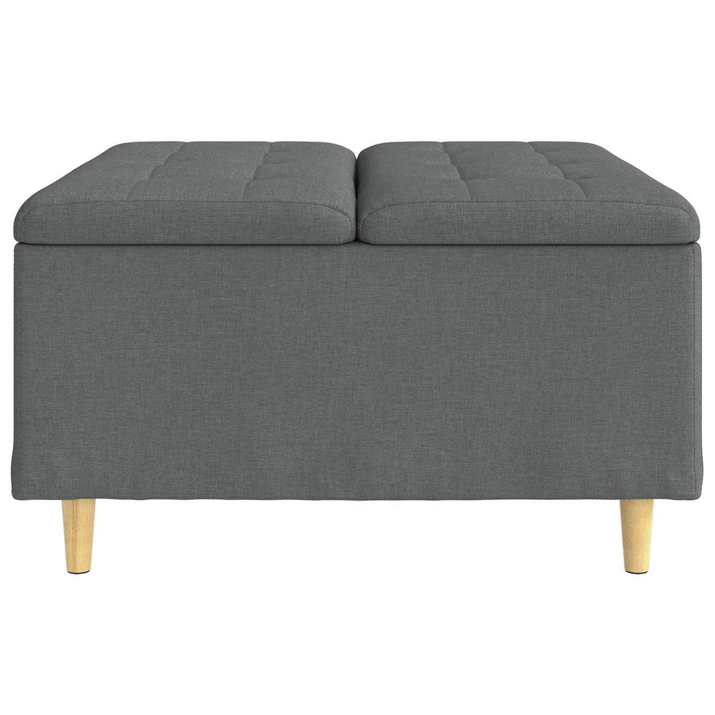 Knopkruk met kussen Donkergrijs 80 x 80 x 45 cm Stof