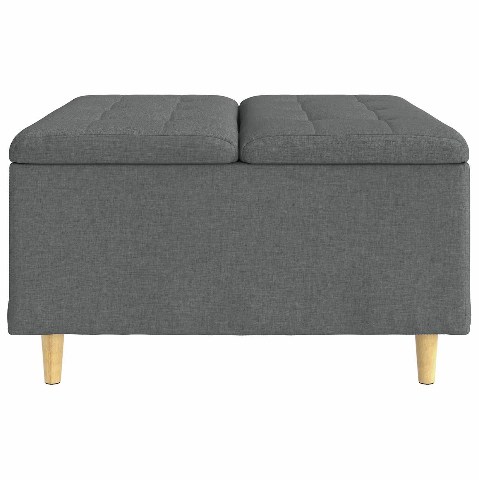 Knopkruk met kussen Donkergrijs 80 x 80 x 45 cm Stof