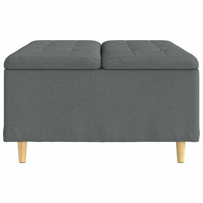 Knopkruk met kussen Donkergrijs 80 x 80 x 45 cm Stof