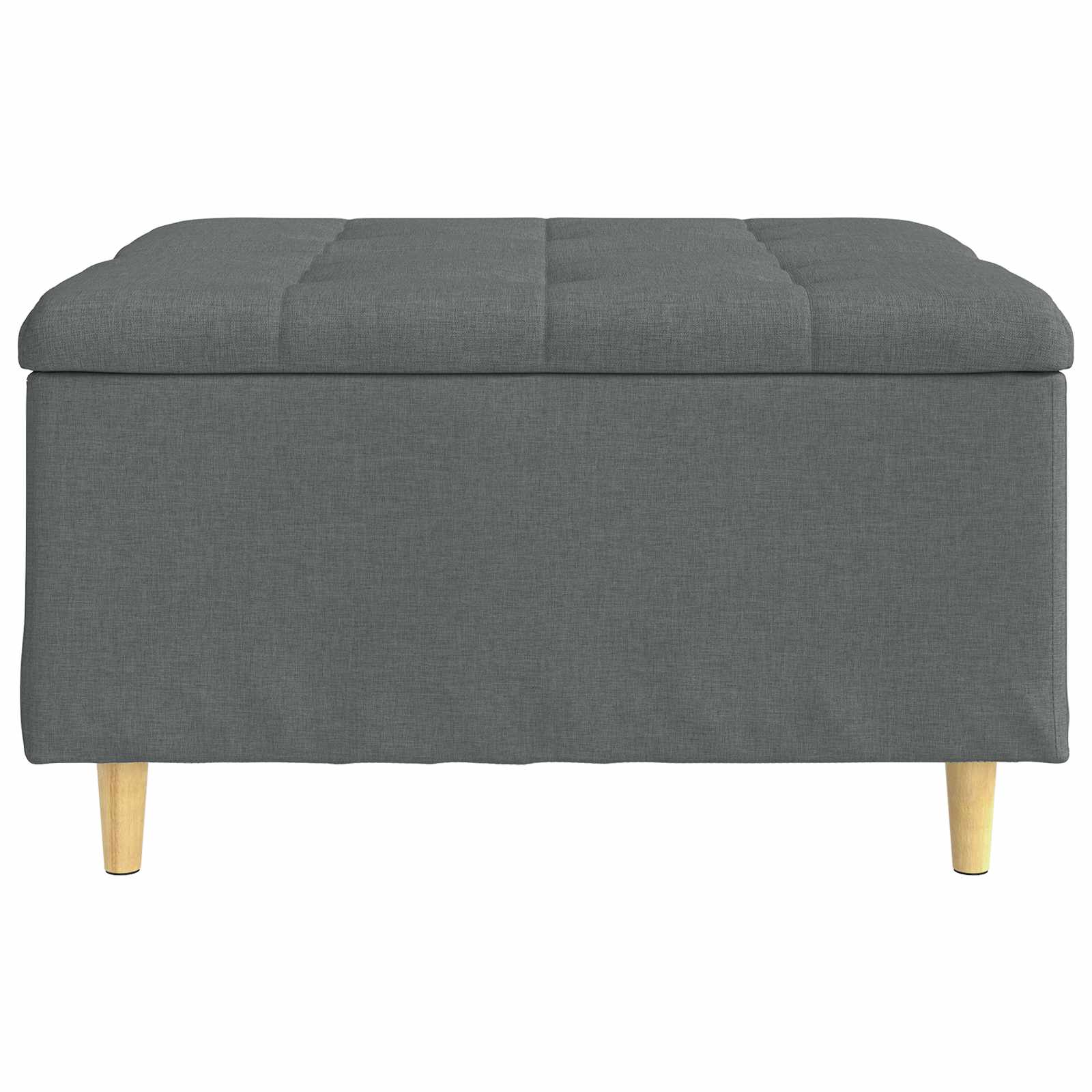 Knopkruk met kussen Donkergrijs 80 x 80 x 45 cm Stof