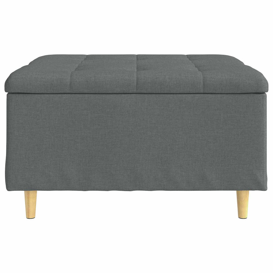 Knopkruk met kussen Donkergrijs 80 x 80 x 45 cm Stof