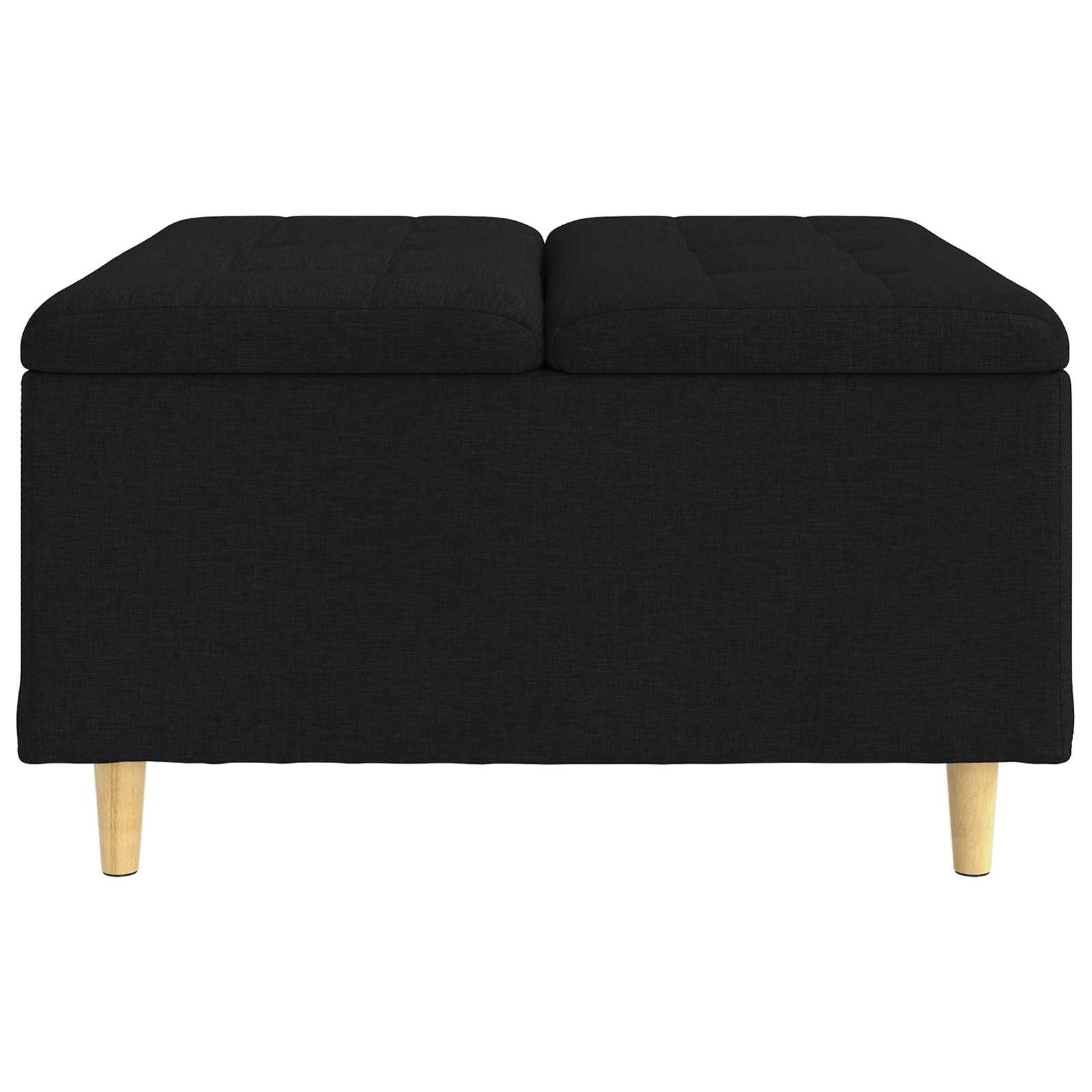 Knopkruk met kussen Zwart 80 x 80 x 45 cm Stof