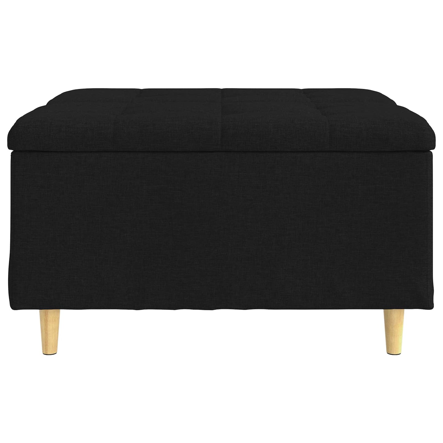Knopkruk met kussen Zwart 80 x 80 x 45 cm Stof
