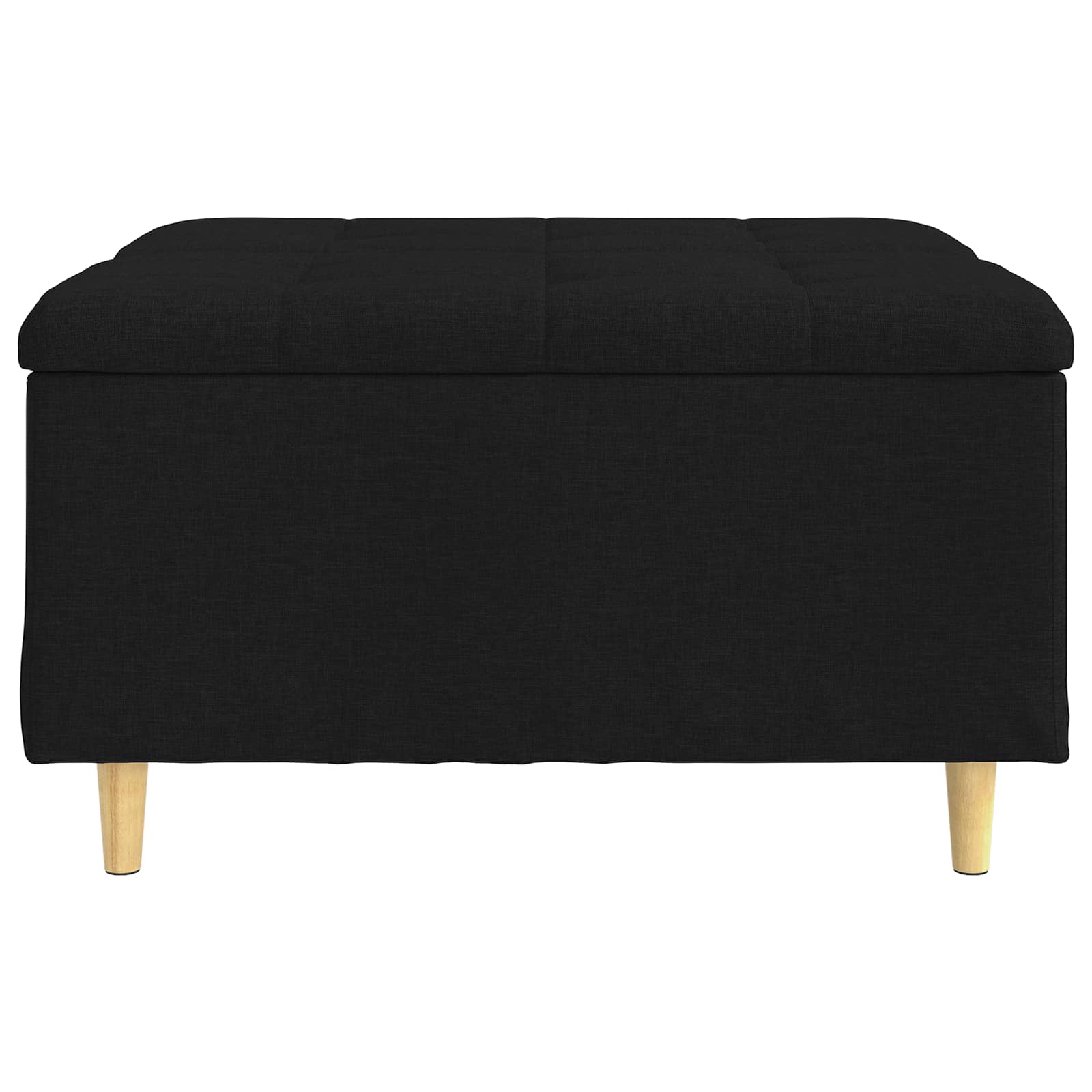 Knopkruk met kussen Zwart 80 x 80 x 45 cm Stof