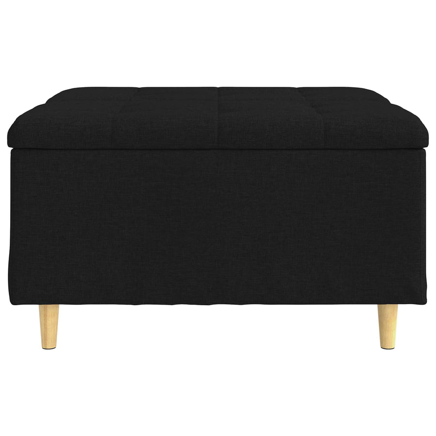 Knopkruk met kussen Zwart 80 x 80 x 45 cm Stof