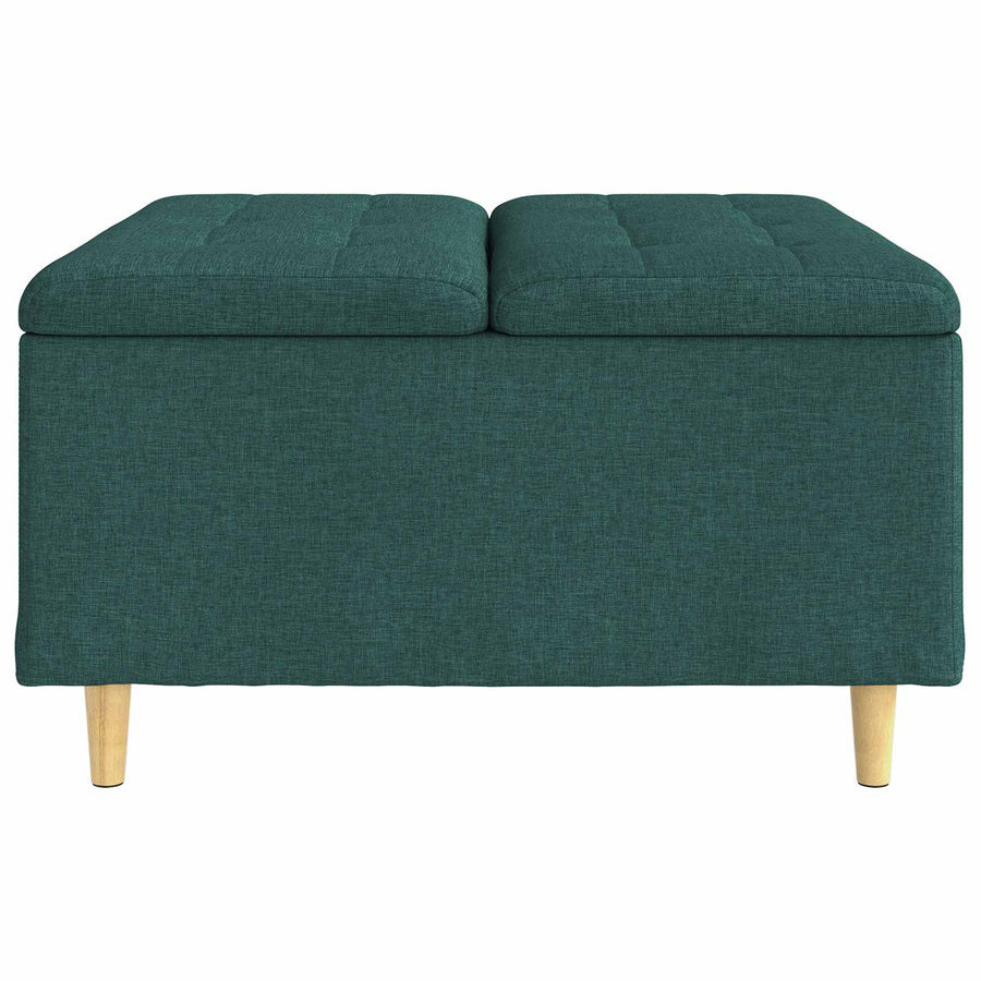 Knopkruk met kussen Donkergroen 80 x 80 x 45 cm Stof