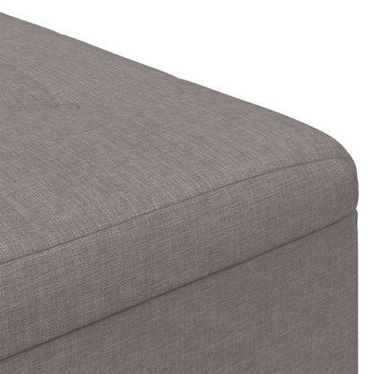 Knopkruk met kussen Taupe 80 x 80 x 45 cm Stof