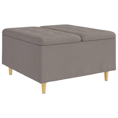 Knopkruk met kussen Taupe 80 x 80 x 45 cm Stof