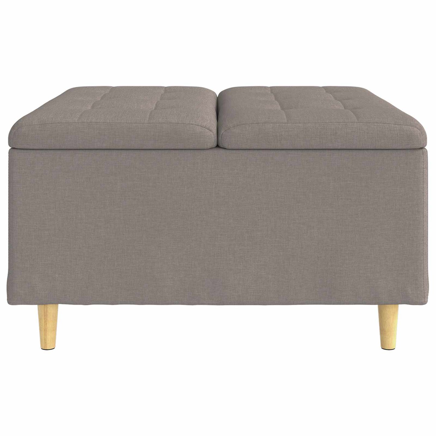 Knopkruk met kussen Taupe 80 x 80 x 45 cm Stof