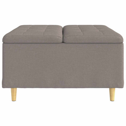 Knopkruk met kussen Taupe 80 x 80 x 45 cm Stof
