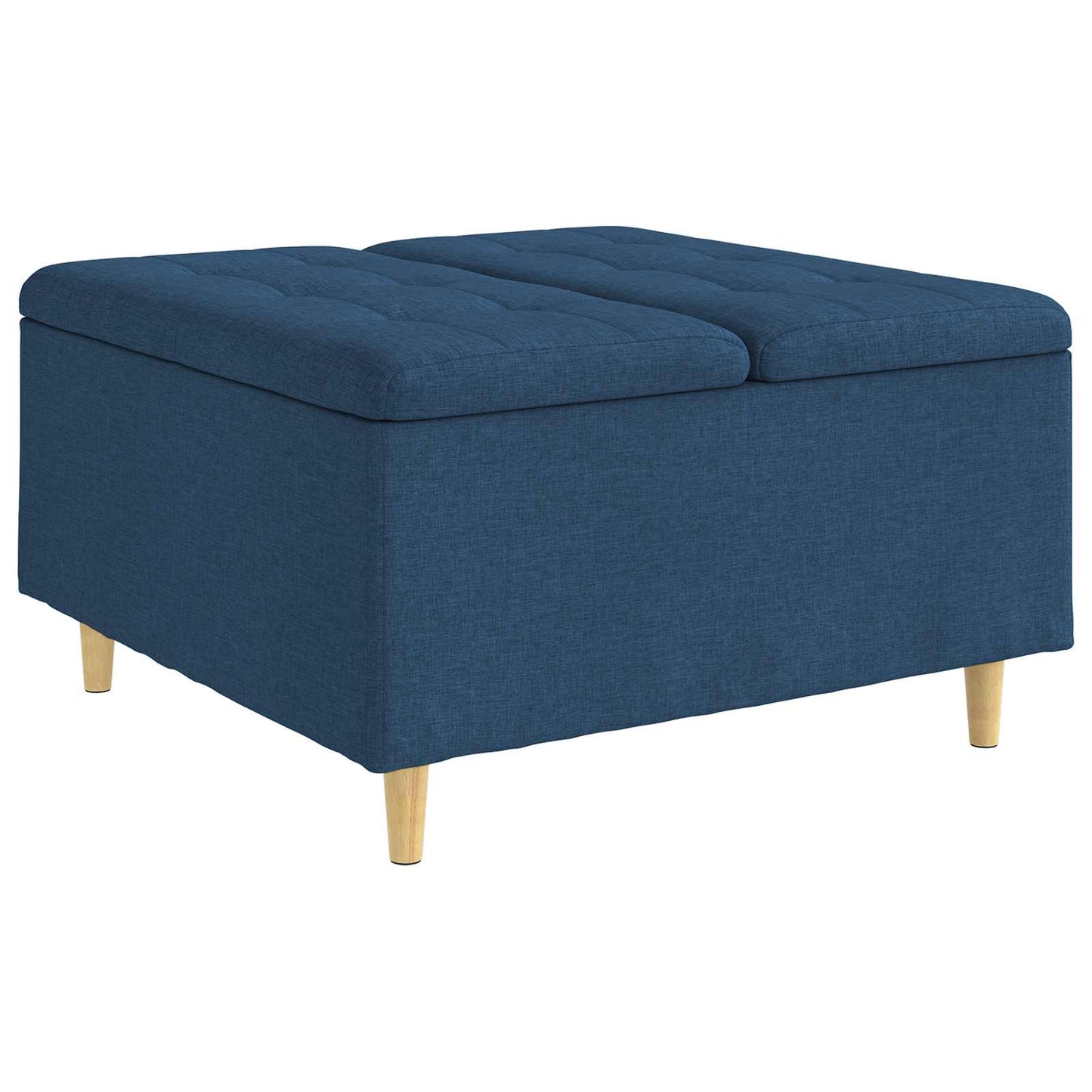 Knopkruk met kussen Blauw 80 x 80 x 45 cm Stof