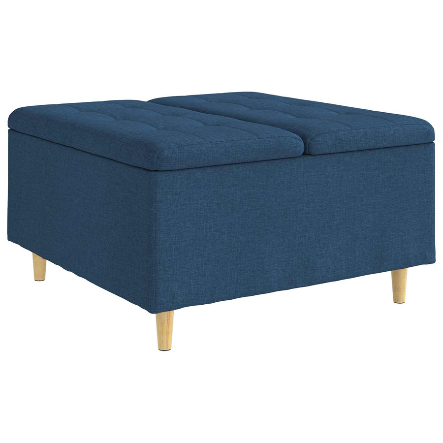 Knopkruk met kussen Blauw 80 x 80 x 45 cm Stof