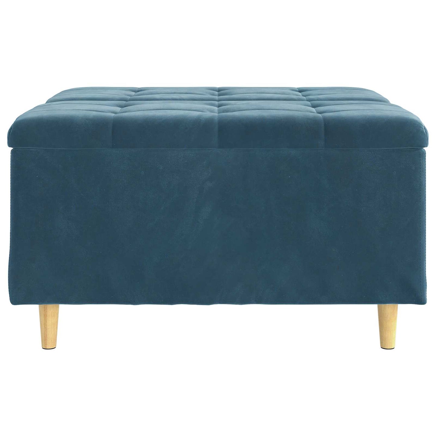 Knopkruk met kussen Blauw 80 x 80 x 45 cm Fluweel