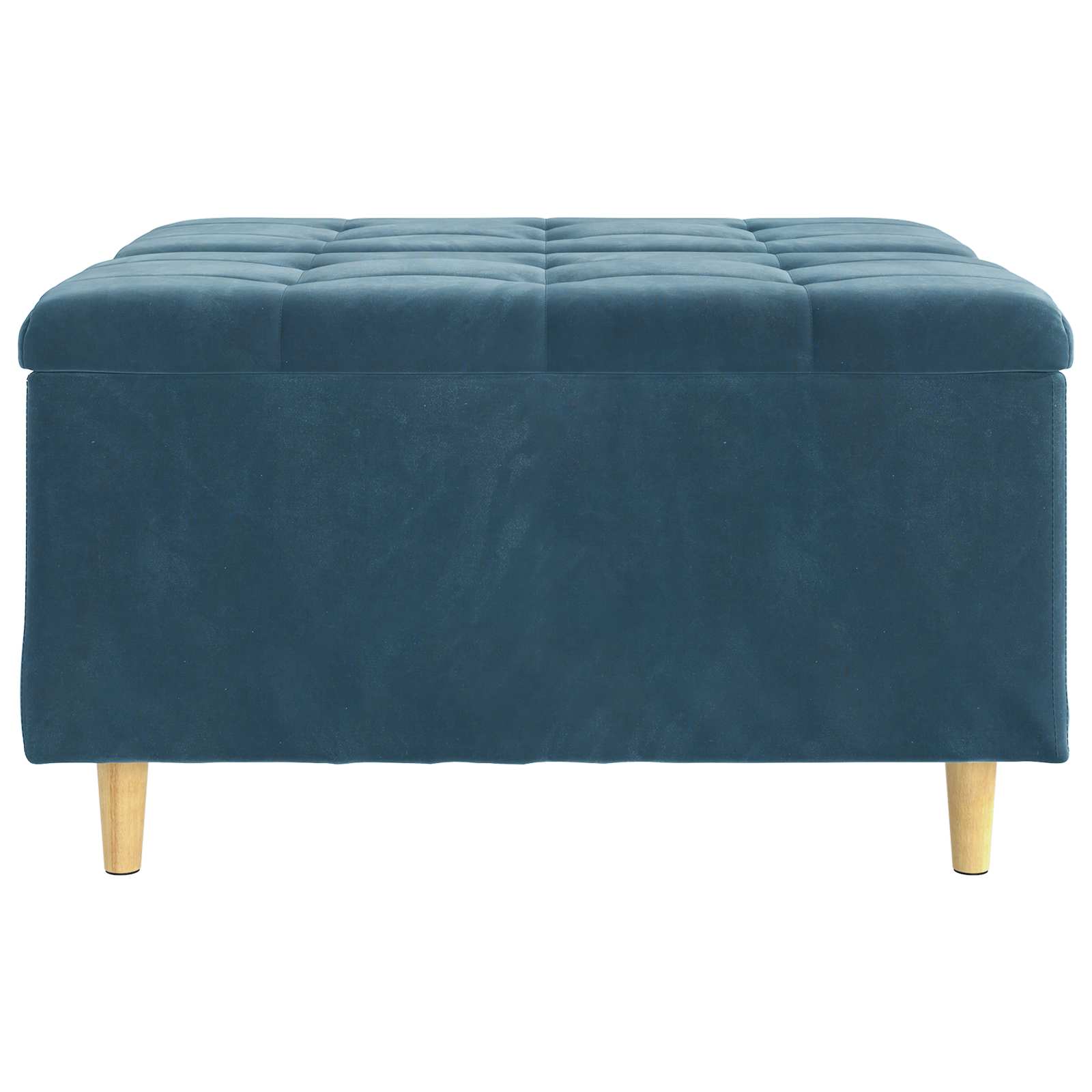 Knopkruk met kussen Blauw 80 x 80 x 45 cm Fluweel