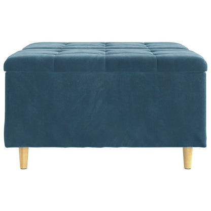 Knopkruk met kussen Blauw 80 x 80 x 45 cm Fluweel