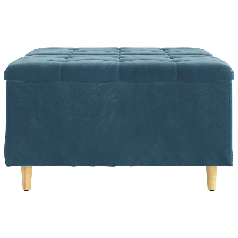Knopkruk met kussen Blauw 80 x 80 x 45 cm Fluweel