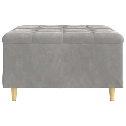Knopkruk met kussen Lichtgrijs 80 x 80 x 45 cm Fluweel