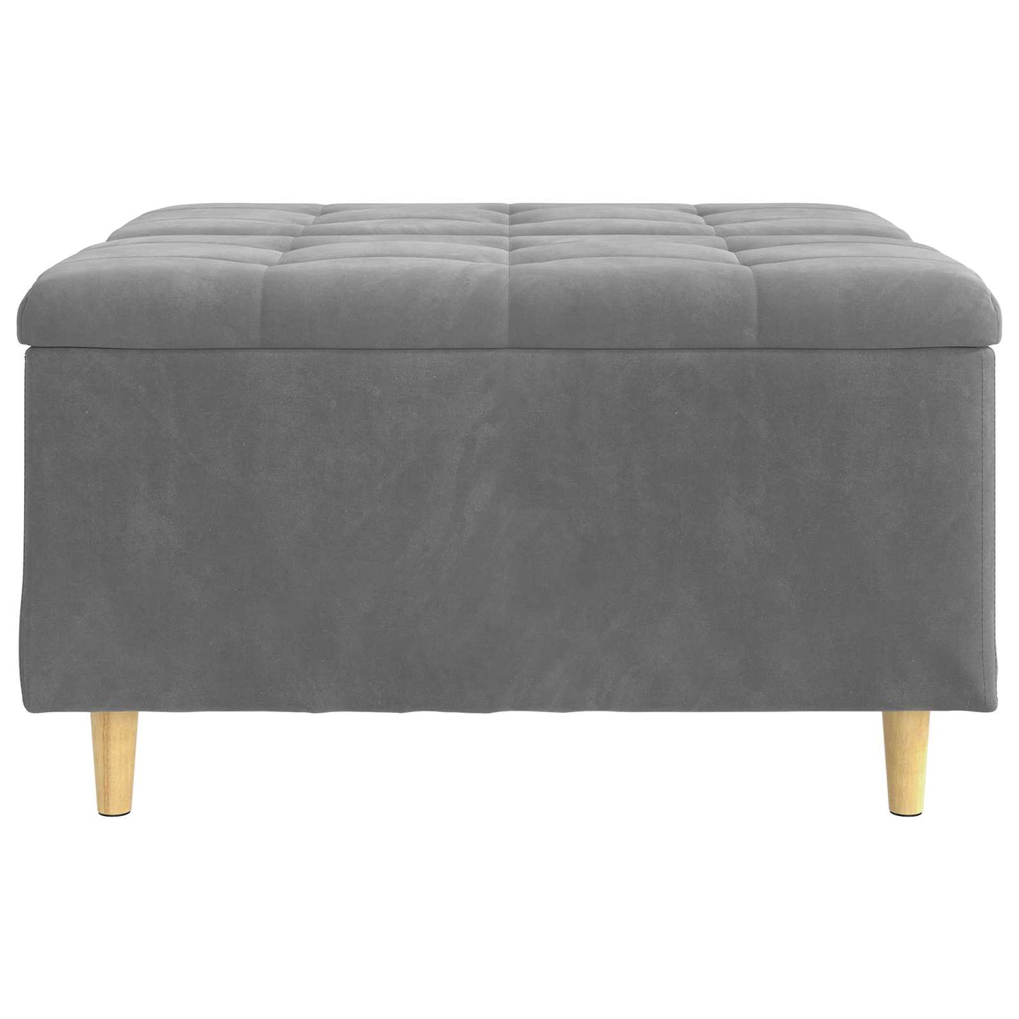 Knopkruk met kussen Donkergrijs 80 x 80 x 45 cm Fluweel