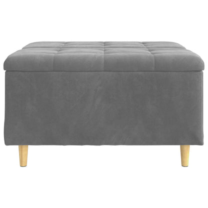 Knopkruk met kussen Donkergrijs 80 x 80 x 45 cm Fluweel