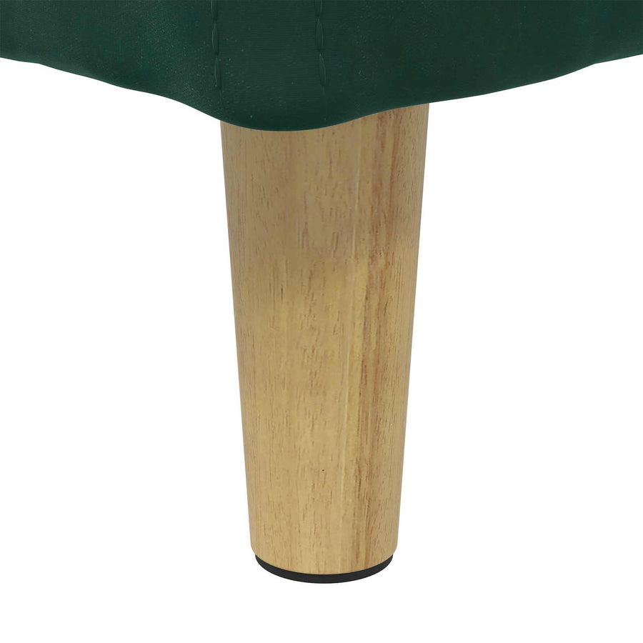 Knopkruk met kussen Donkergroen 80 x 80 x 45 cm Fluweel