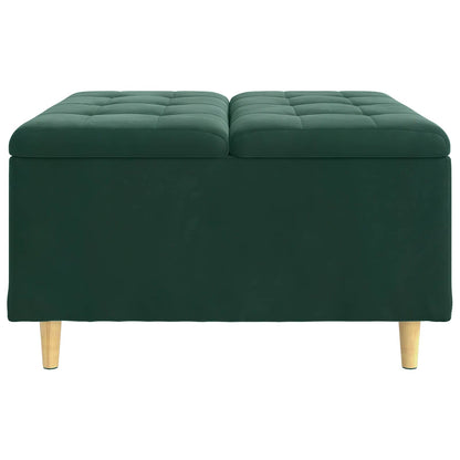 Knopkruk met kussen Donkergroen 80 x 80 x 45 cm Fluweel