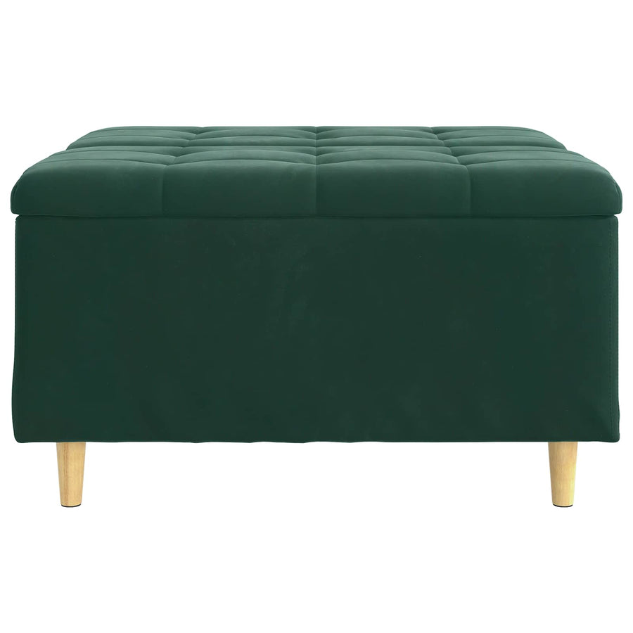 Knopkruk met kussen Donkergroen 80 x 80 x 45 cm Fluweel