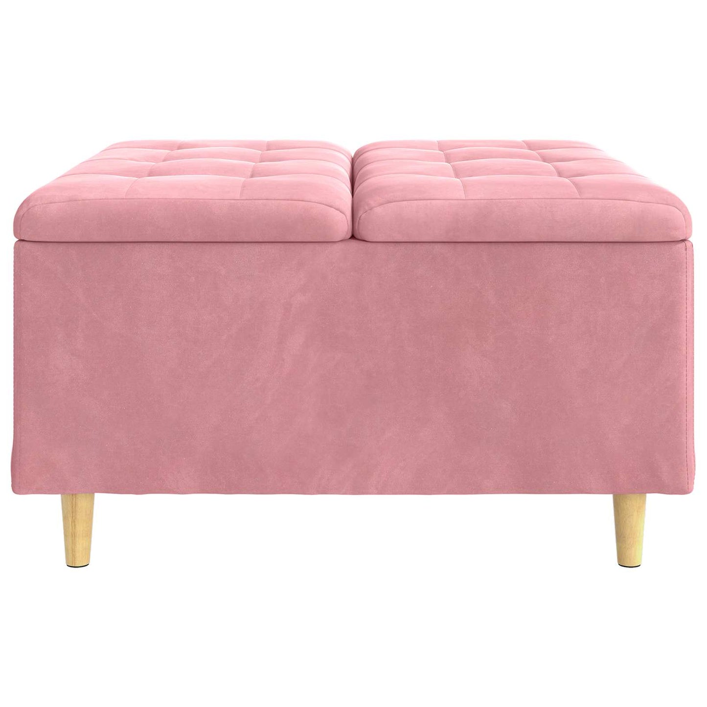 Knopkruk met kussen Roze 80 x 80 x 45 cm Fluweel
