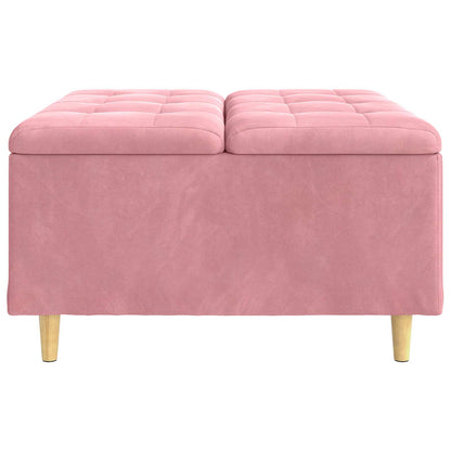 Knopkruk met kussen Roze 80 x 80 x 45 cm Fluweel