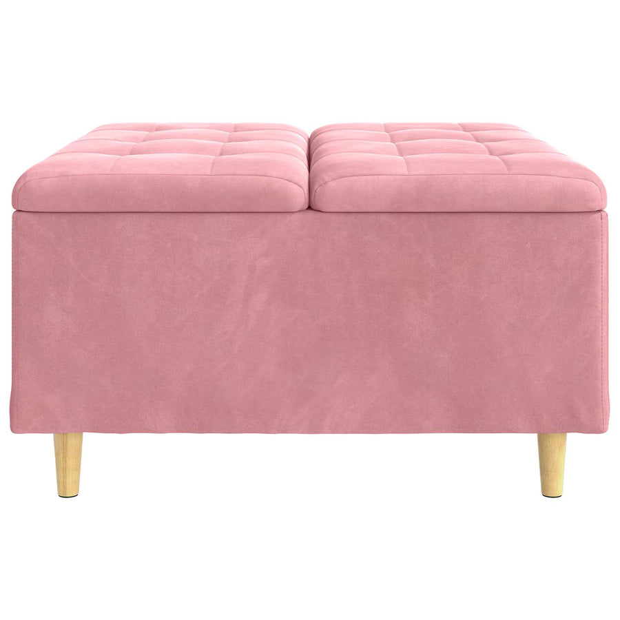 Knopkruk met kussen Roze 80 x 80 x 45 cm Fluweel