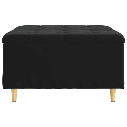 Knopkruk met kussen Zwart 80 x 80 x 45 cm Fluweel