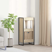 Boekenkast 80x30x155 cm bewerkt hout Sonoma