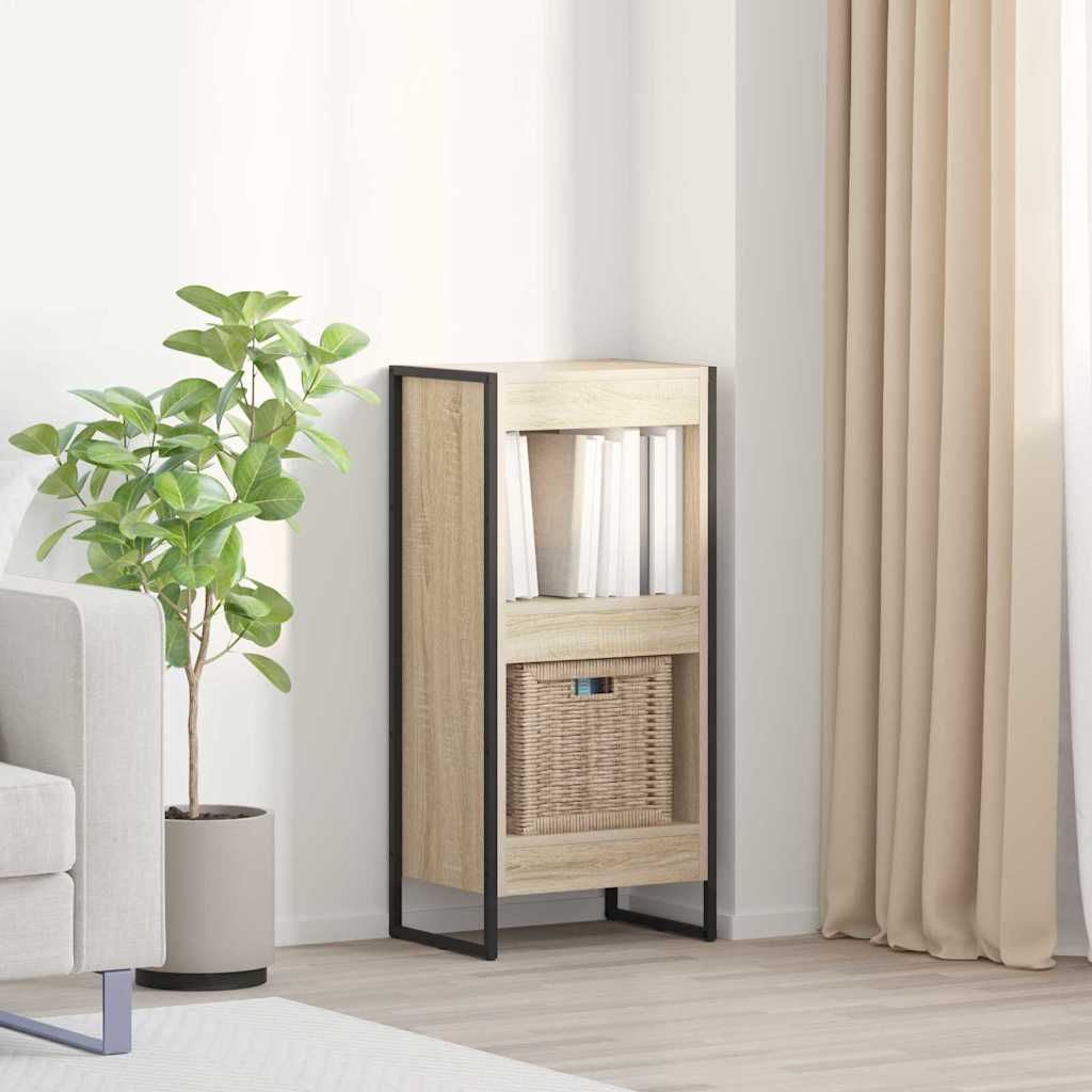 Boekenkast Sonoma 80 x 30 x 155 cm Bewerkt hout