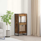 Bookcase Smoked Oak 80 x 30 x 155 cm Engineered wood