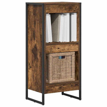 Boekenkast Rook Eik 80 x 30 x 155 cm Bewerkt hout