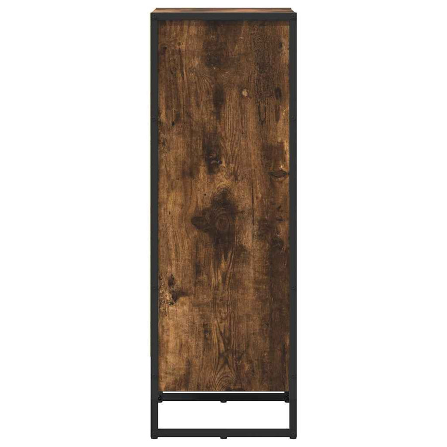 Boekenkast Rook Eik 80 x 30 x 155 cm Bewerkt hout