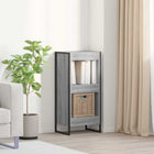 Sonoma Grey Bookcase 80 x 30 x 155 cm Engineered wood