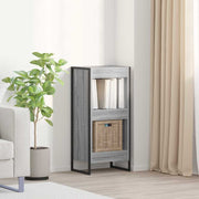 Boekenkast 80x30x155 cm grijs sonoma bewerkt hout