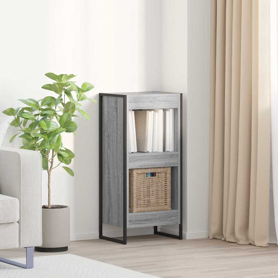 Boekenkast Grijs Sonoma 80 x 30 x 155 cm Bewerkt hout