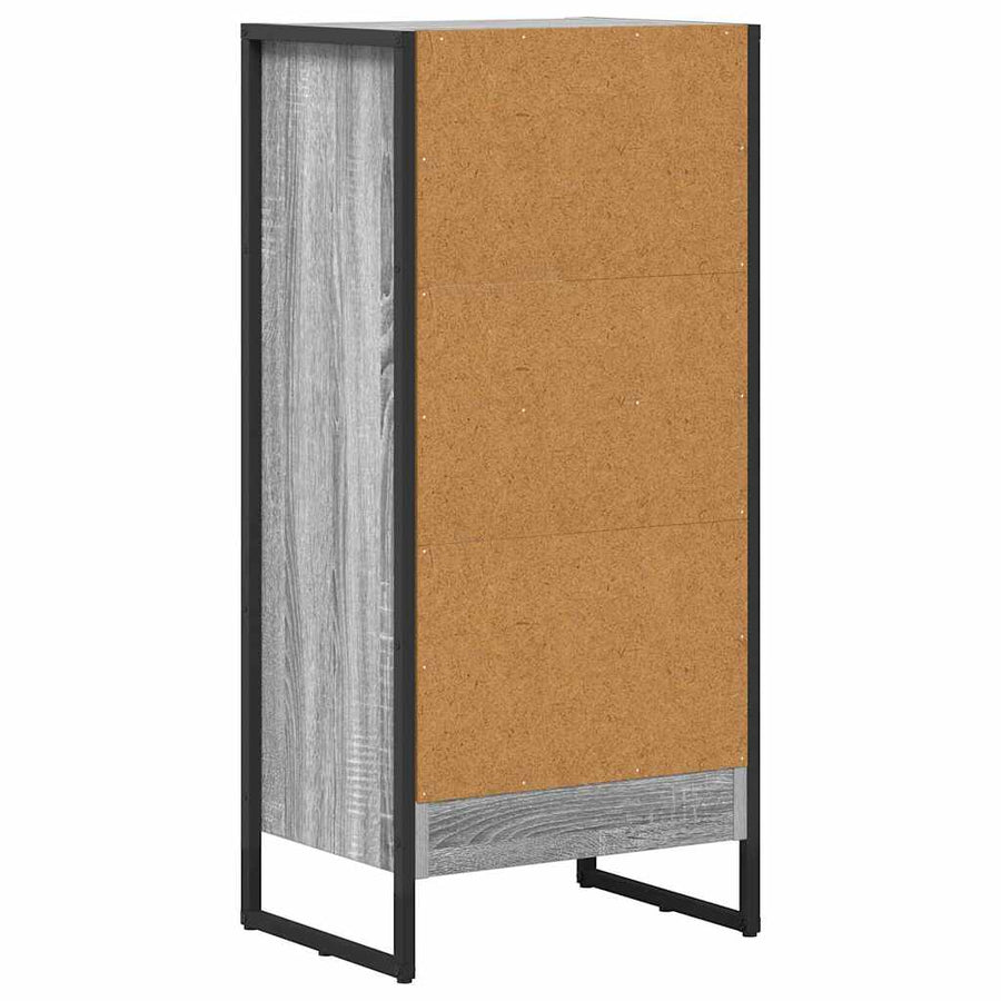 Boekenkast Grijs Sonoma 80 x 30 x 155 cm Bewerkt hout